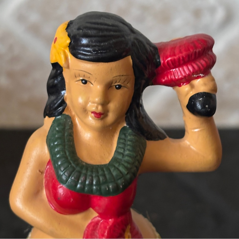 Rare Bobble Hula Girl Ceramic Figurine - Aston Hawaii Promotional Item 1990’s - Picture 4 of 13